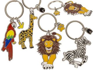 Obrázek z Klíčenka safari kov 5x4cm, 4dr (24) 